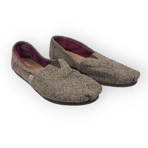 TOMS Women's Herringbone Slip-On Shoes - Brown